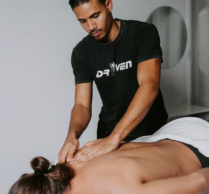 Massage therapy session