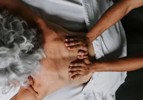 Woman getting a massage