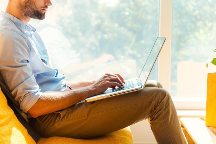 Combating Stress Man Taking Mental Break