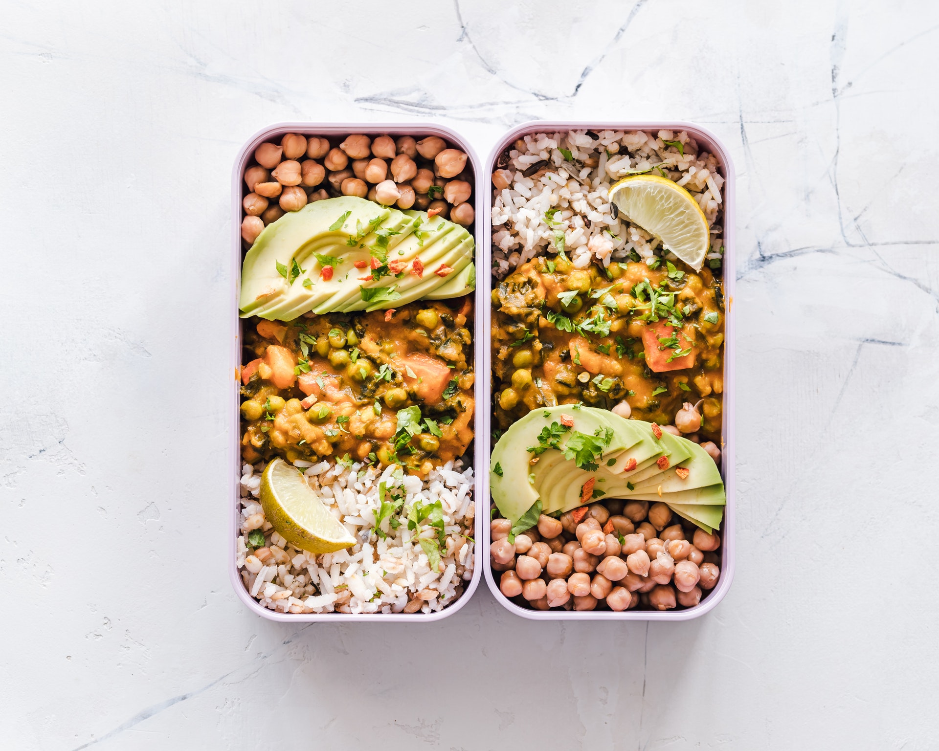 Two Trays of Vegan Food is it the best diet