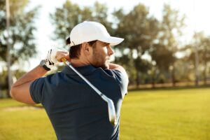 golf swing golfer after sports massage